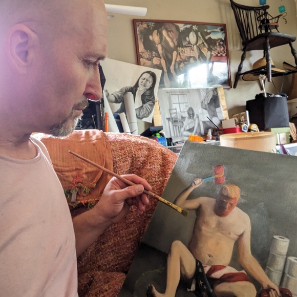 Trump oil painting - Picture 2 of 4